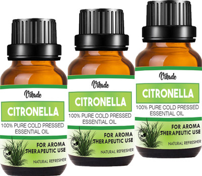 VIHADO Aromatherapy & Therapeutic Grade Oil For Skin Care & Hair Care Hair Oil (15 ml) (Pack of 3)(15 ml)