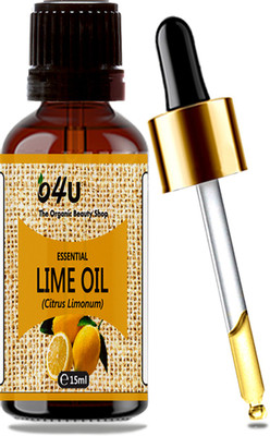 

O4U 100% Fresh, Natural & Organic undiluted Lime Essential oil for Aromatherapy, Moisturizing Skin, Hair & Face Care- 15 ml(15 ml)