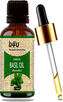 

O4U 100% Fresh, Natural & Organic undiluted Basil Essential oil for Aromatherapy, Moisturizing Skin, Hair & Face Care- 10 ml(10 ml)