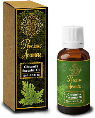 

Precious Aromas Pure Citronella Essential Oil, 100% Natural and Therapeutic Grade -15 ML(15 ml)