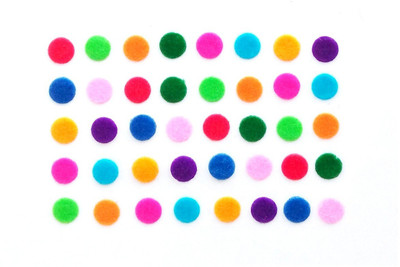 

SJ COLLECTION Multi color Round Shape Small Size (H 5 mm x W 5 mm) 40 Forehead Multicolor Bindis(Fancy Design Bindi)