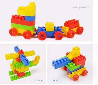 BOZICA DIY Building Blocks for Kids Learning and Education Toys For Brain Development Creativity Puzzle Game 3+Year Kids Boys Girls(100 Pieces)