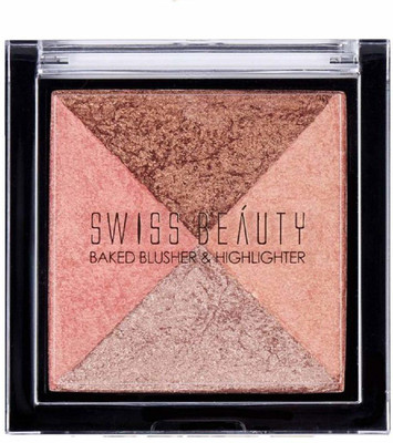 

Swiss Beauty Westfield Collections Baked Blusher & Highlighter (7g, ColorSet-01)(Brown, Pink)