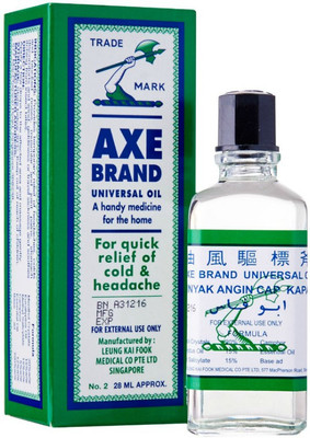 

Axe Brand universal Oil 28ml Pack of 2 Quick Relief Oil Liquid(28 ml)