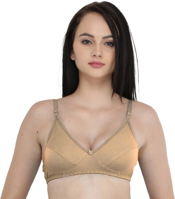 FEMULA Women T-Shirt Non Padded Bra(Beige)