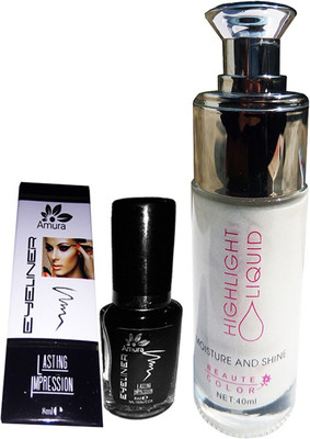 

Beaut Color silver Highlighter Liquid With Eyeliner Long Lasting 36 hrs(Set of 2)