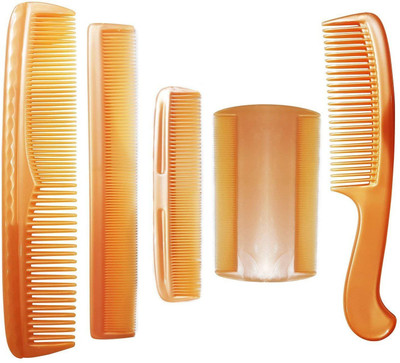 Iyaan Handle Comb For Men / Lice Comb And Men Grooming Hair Combs(Set of 5)