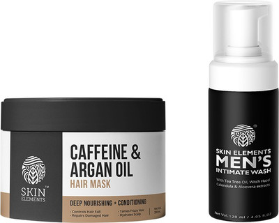 

Skin Elements Intimate wash for men (120 ml) & Caffeine Hair Mask (200 ml) (Combo of 2)(Set of 2)