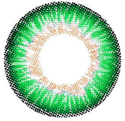 

TruOm DarkGreen_Lens10 Monthly Contact Lens(0, Dark Green, Pack of 1)