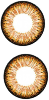 

TruOm Honey_Lens3 Monthly(0, Colored Contact Lenses, Pack of 1)