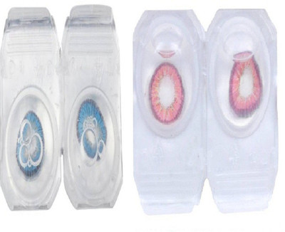 

Adwotiz monthly contact lens Monthly Contact Lens(0, aqua blue, Red chilly, Pack of 4)
