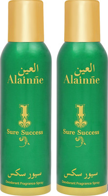 

Alainne Sure Success Twin Pack Deodorant Spray - For Men & Women(150 ml, Pack of 2)
