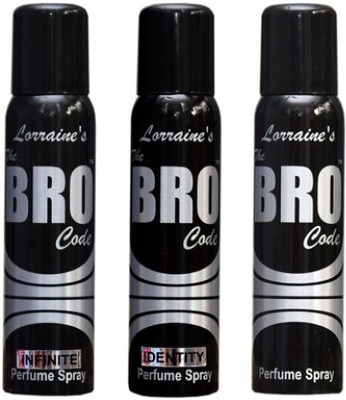 The BRO Code REGULAR + INFINITE + IDENTITY Perfume Body Spray - For Men(360 ml, Pack of 3)