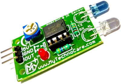 MY TechnoCare IR Sensor - IR Proximity Sensor for line follower Robot,Obstacle sensing Robotics,Infrared Sensor Object Counter Project Electronic Components Electronic Hobby Kit