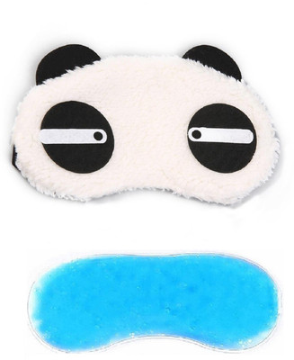 

Jenna Fur Sleeping Eye Mask for Insomnia, Meditation, Puffy Eyes and Dark Circles Panda Straight(1 g)