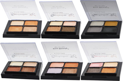 

Kiss Beauty 4-Color Matte Eyeshadow-8156-01-02-03-04 Pack of 6 14 g(Multicolor)