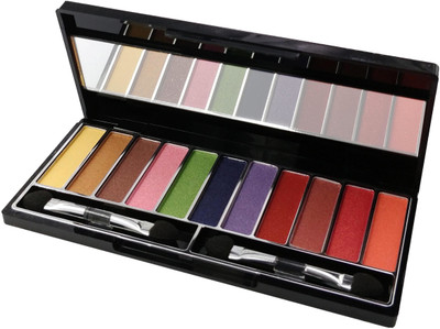 

One Personal Care 11 Color Professional Eye Shadow Kit (3716-11-01) 13.2 g(Blue, Brown, Gold, Red, Pink, Green, Orange, Purple, Peach)