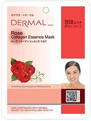 

Dermal Rose Collagen Essence Mask Pack Of 4(0.125 g)