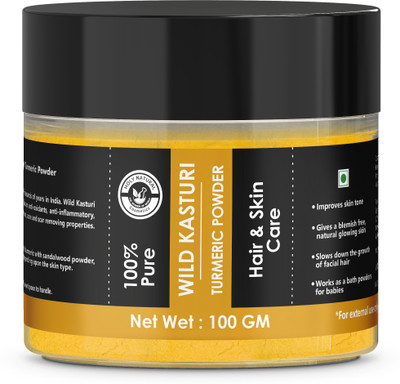 

Holy Natural 100% Pure Wild Kasturi Turmeric Powder for Skin & Face - 100 GM(100 g)