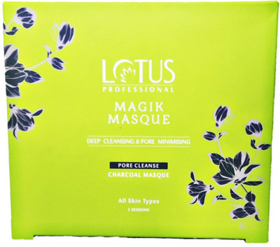 

Lotus Professional MAGIK MASQUE DEEP CLEANSING & PORE MINIMISING CHARCOAL MASQUE ( PACK OF 5 POUCH )(50 g)