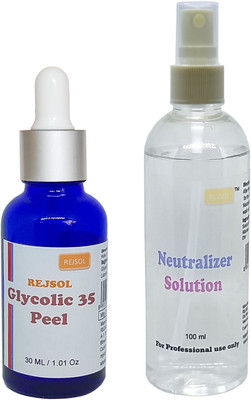 

REJSOL Glycolic Acid 35% 30 ml with 100 ml Neutralizer(30 ml)