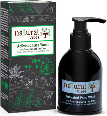 

Natural Vibes Ayurvedic Activated Charcoal & Tea Tree Face Wash 150 ml Face Wash(150 ml)
