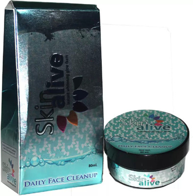 Skin Alive Daily Face Cleanup For Instant Whitening Face(80mlx2)pack of 2 Face Wash(160 ml)