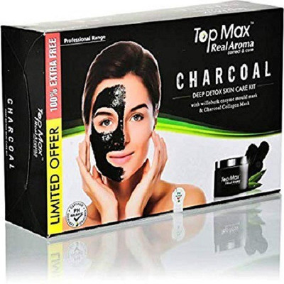 

TOPMAX REAL AROMA CHARCOAL FACIAL KIT (500 GRAMS ) FAMILY PACK 500 g(Set of 5)