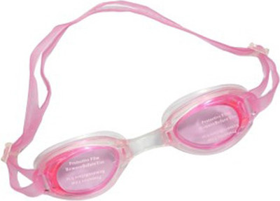 L'AVENIR Anti Fog, UV Protected Silicon Strap Swimming Goggles with Ear Plugs Swimming Goggles(Pink)