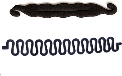 

S R Enterprises hair styling easy tool accessories pack of 2 pcs Hair Accessory Set(Black)
