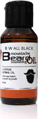 

B W ALL BLACK BEST BEARD AND MOOCH Hair Oil(60 ml)