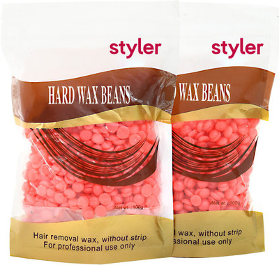 

Styler Hair Removal Hard Wax Beans Painless Waxing Wax(200 g, Set of 2)