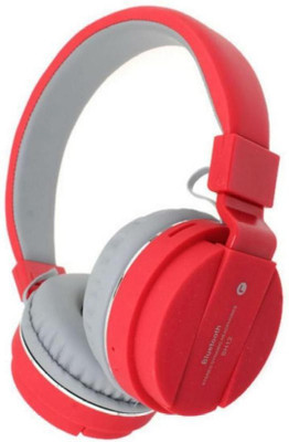 DRUMSTONE Wireless SH12 with Mic Bluetooth(Red, On the Ear)