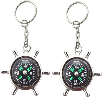 Stealodeal Direction Compass (Pack of 2) Key Chain