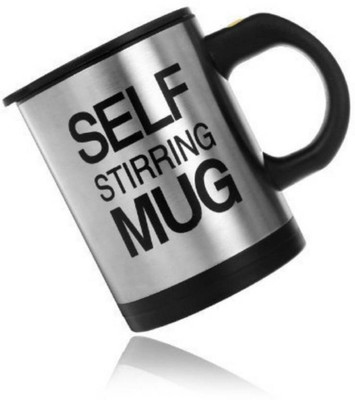 

SKYFISH Automatic Stainless Coffee Mixing Cup Blender Self Stirring Plastic, Stainless Steel Mug 10 Cups Coffee Maker(Black)