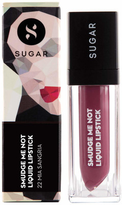 

Sugar Smudge me not liquid Lipstick, 4.5ml(22 Mia Sangria)