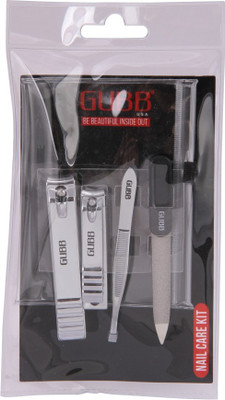 

GUBB USA Nail Care Kit For Manicure Pedicure Kit- Nail Filer, Nail Cutter Set, Tweezer(4 ml, Set of 4)