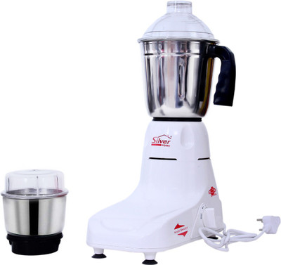 Silver home POPULAR01 450 Mixer Grinder(White, 2 Jars)