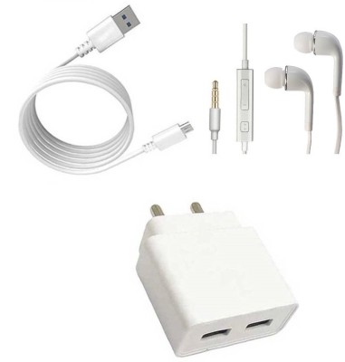 Sofix Wall Charger Accessory Combo for Realme U1(White)