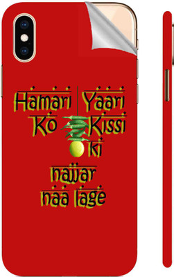 Snooky Apple iPhone XS Max Mobile Skin(Red)