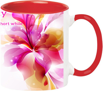 ARTBUG Mothers Day -225-Red Ceramic Coffee Mug(350 ml)