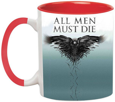 ARTBUG All Man must Die -1946-Red Ceramic Coffee Mug(350 ml)