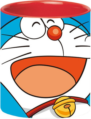 ARTBUG Doraemon -1241-Red Ceramic Coffee Mug(350 ml)