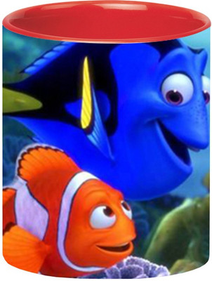 ARTBUG Finding Dory -632-Red Ceramic Coffee Mug(350 ml)