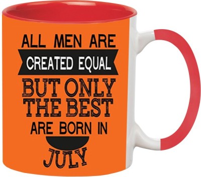 ARTBUG Born in July -831-Red Ceramic Coffee Mug(350 ml)