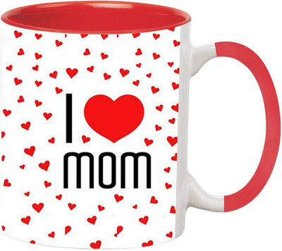 ARTBUG Happy Mother's Day -1330-Red Ceramic Coffee Mug(350 ml)