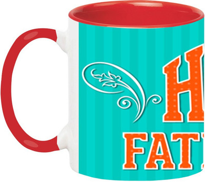 ARTBUG Fathers Day -245-Red Ceramic Coffee Mug(350 ml)
