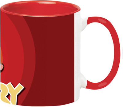 ARTBUG Tom & Jerry -1267-Red Ceramic Coffee Mug(350 ml)