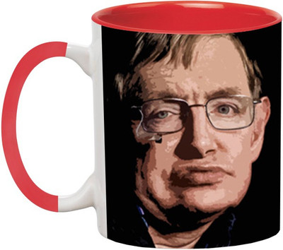ARTBUG Stepher Hawking -277-Red Ceramic Coffee Mug(350 ml)