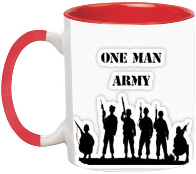 ARTBUG One Man Army -1890-Red Ceramic Coffee Mug(350 ml)